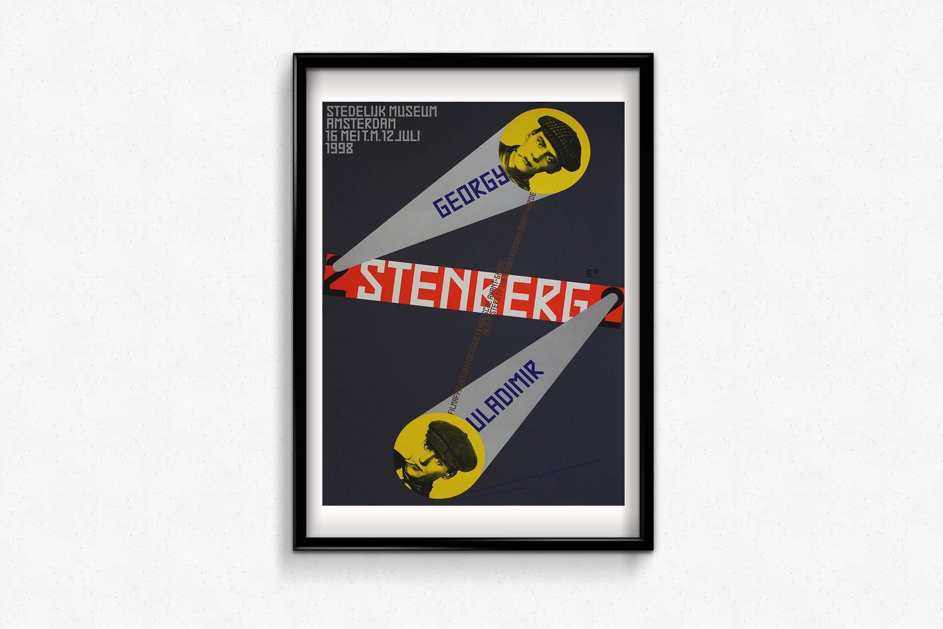 1998 original poster for the Stenberg Brothers exhibition by Gielijn Escher For Sale 1