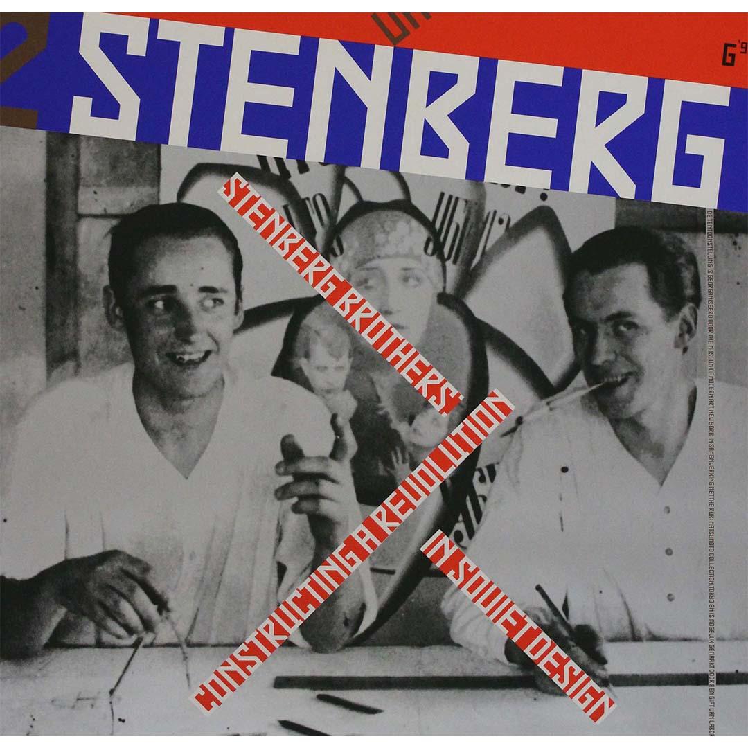 1998 original poster for the Stenberg Brothers exhibition by Gielijn Escher For Sale 2