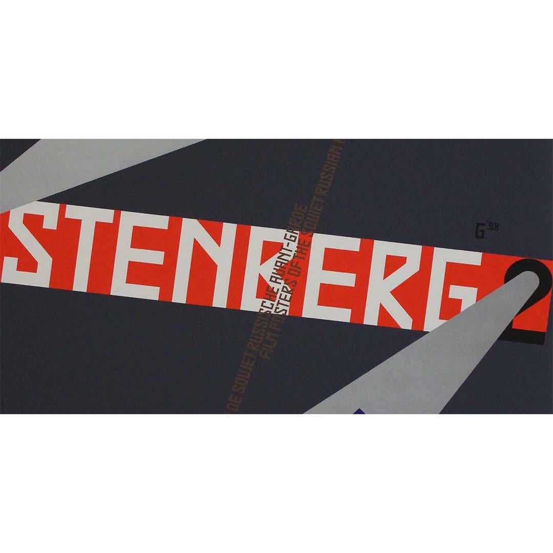 1998 original poster for the Stenberg Brothers exhibition by Gielijn Escher For Sale 2