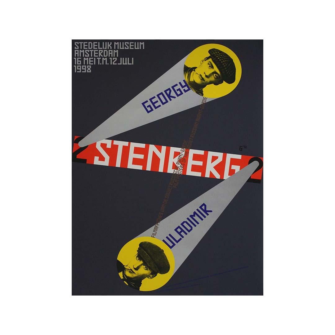 1998 original poster for the Stenberg Brothers exhibition by Gielijn Escher For Sale 3