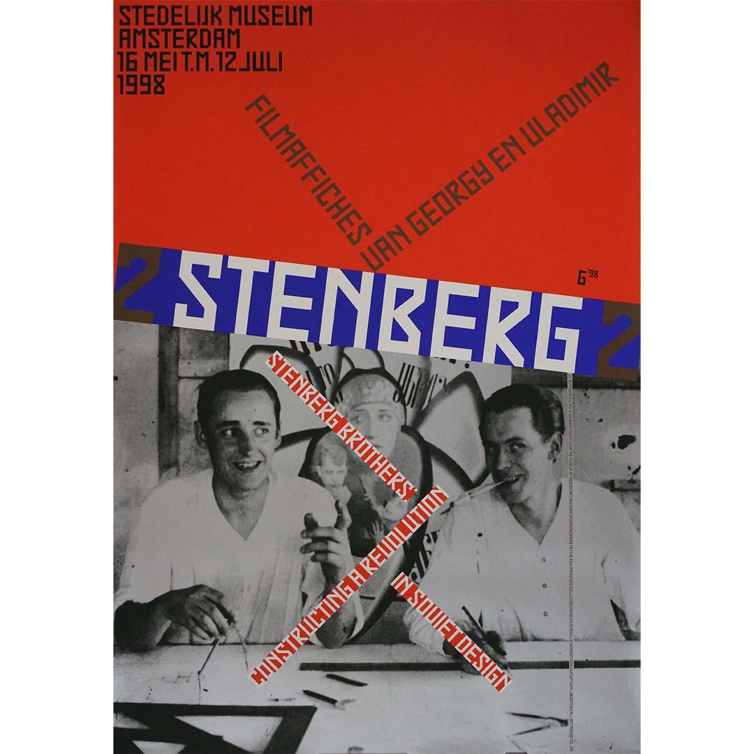 1998 original poster for the Stenberg Brothers exhibition by Gielijn Escher