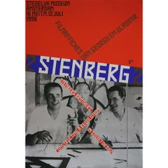 1998 original poster for the Stenberg Brothers exhibition by Gielijn Escher