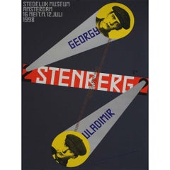 1998 original poster for the Stenberg Brothers exhibition by Gielijn Escher