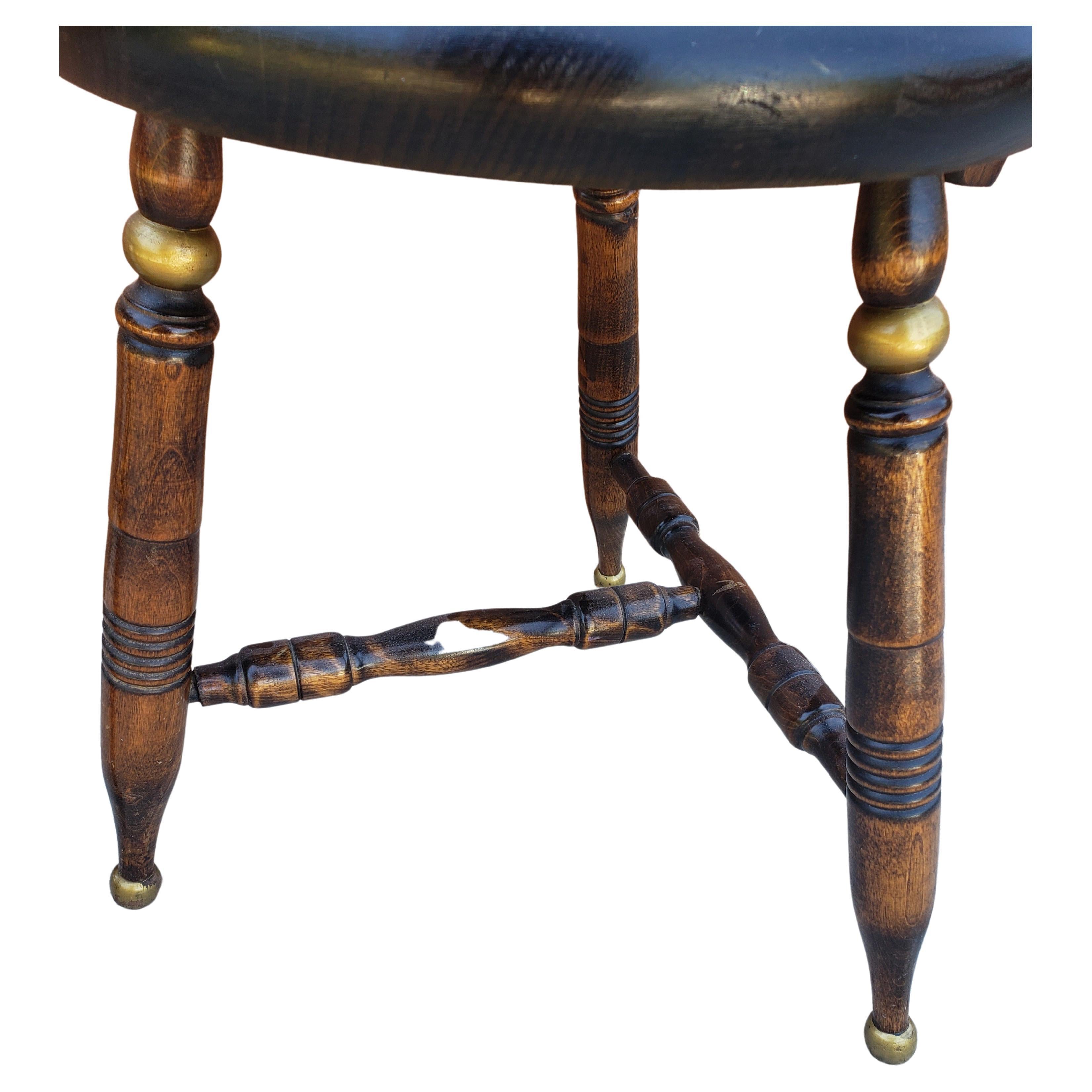 antique milking stool with back