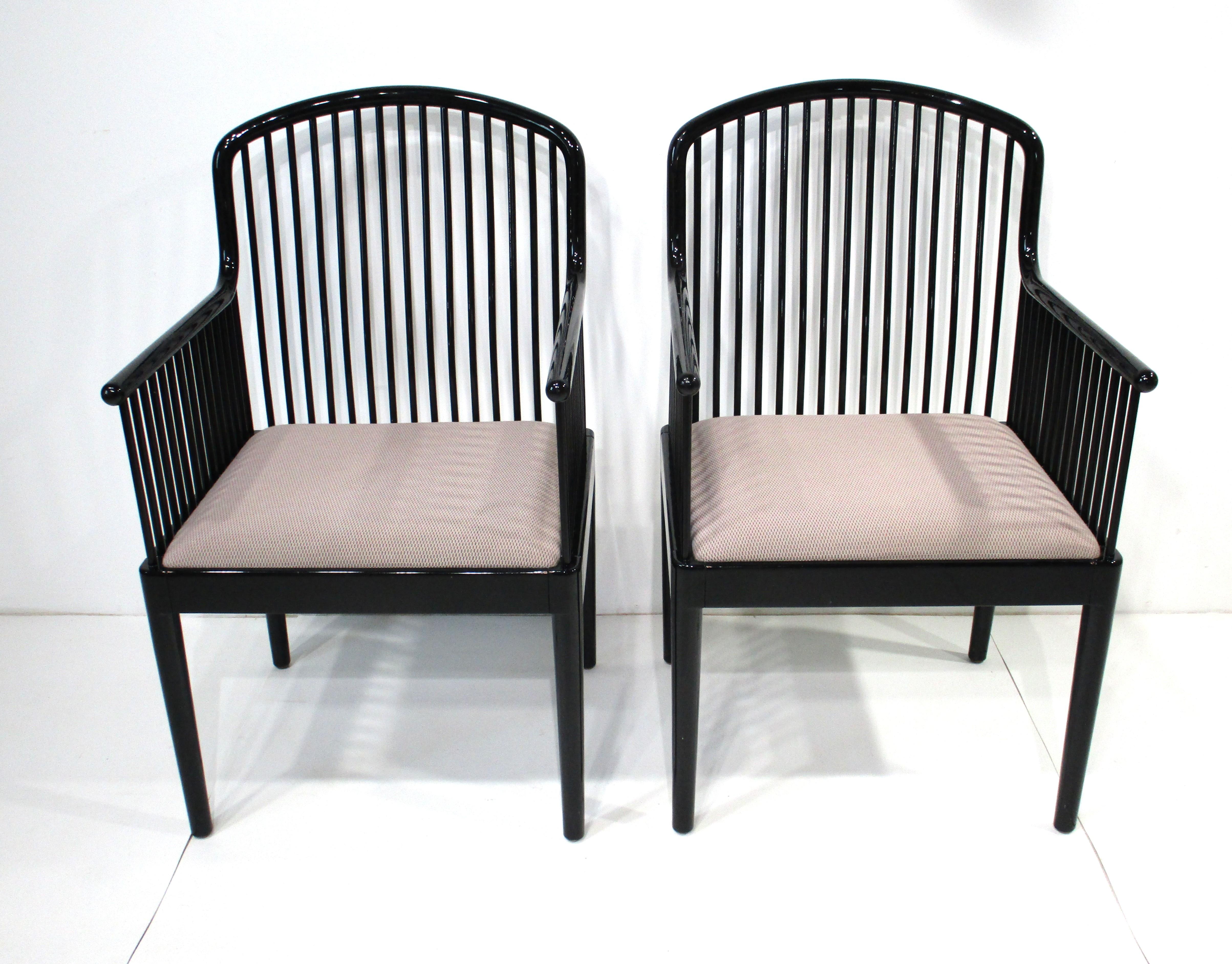 Mid-Century Modern Stendig Davis Allen Andover Arm Chairs Set For Sale