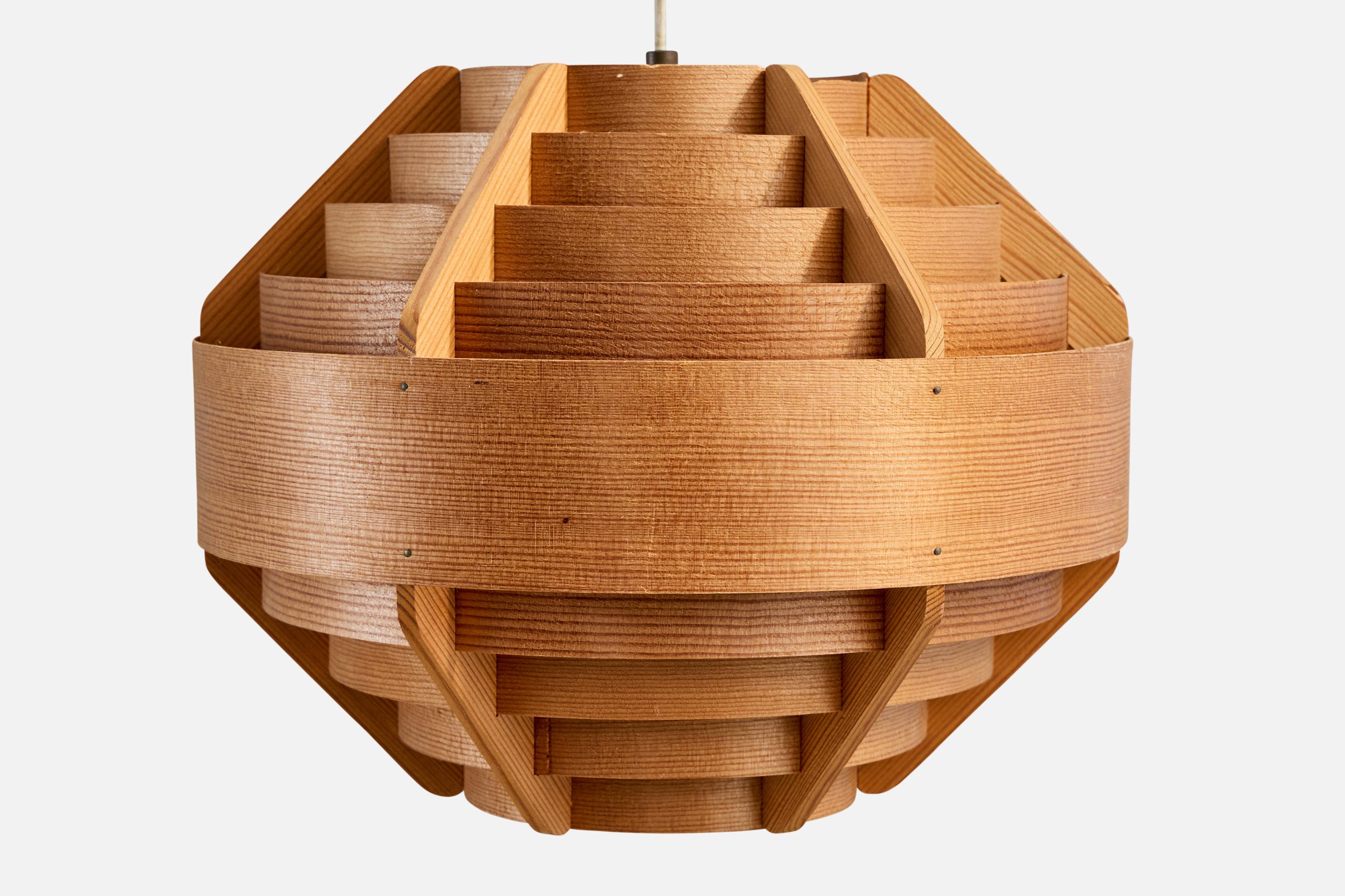 Steneby, Adjustable Wall Light, Pine, Oak, Sweden, 1970s For Sale 5