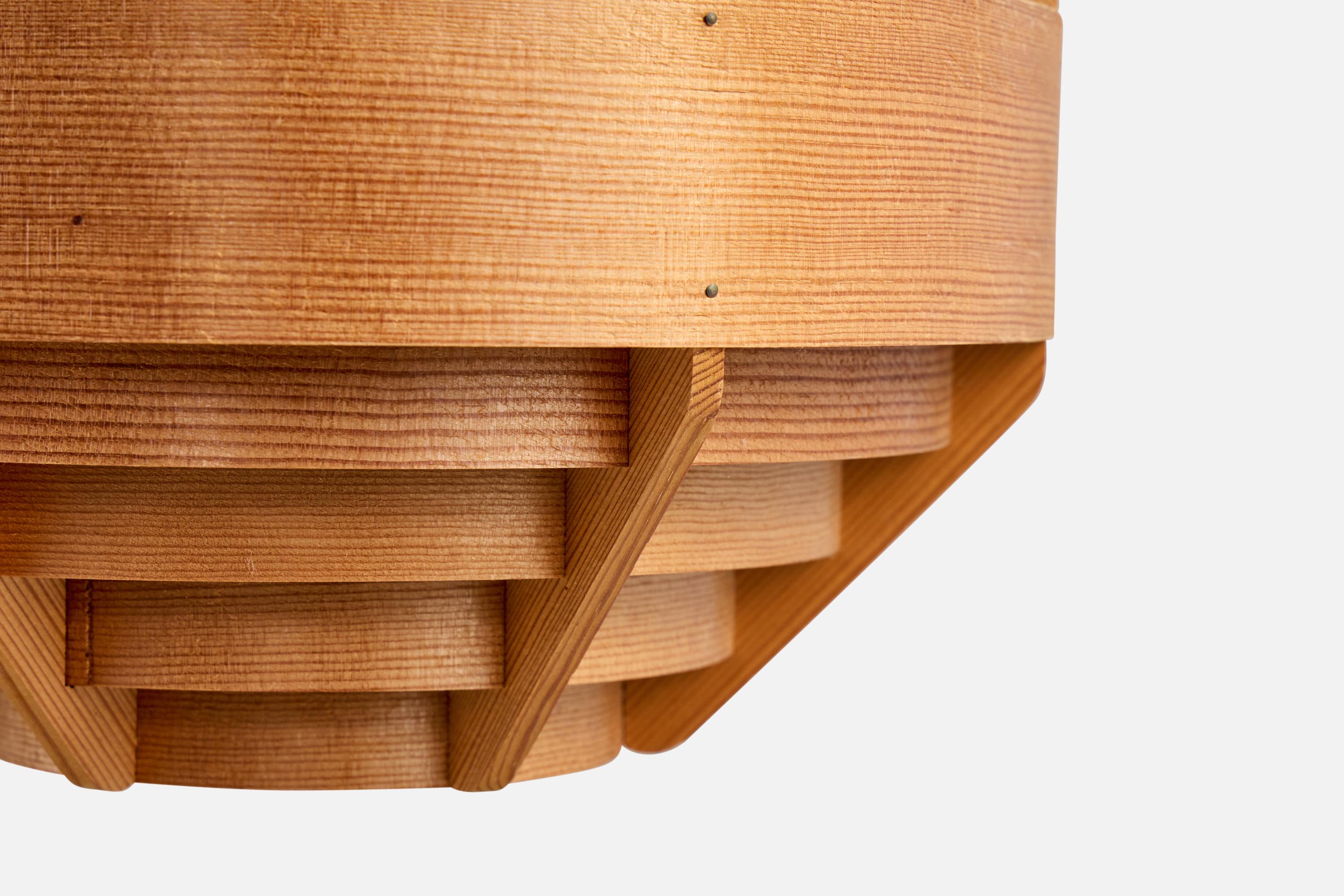 Steneby, Adjustable Wall Light, Pine, Oak, Sweden, 1970s For Sale 6