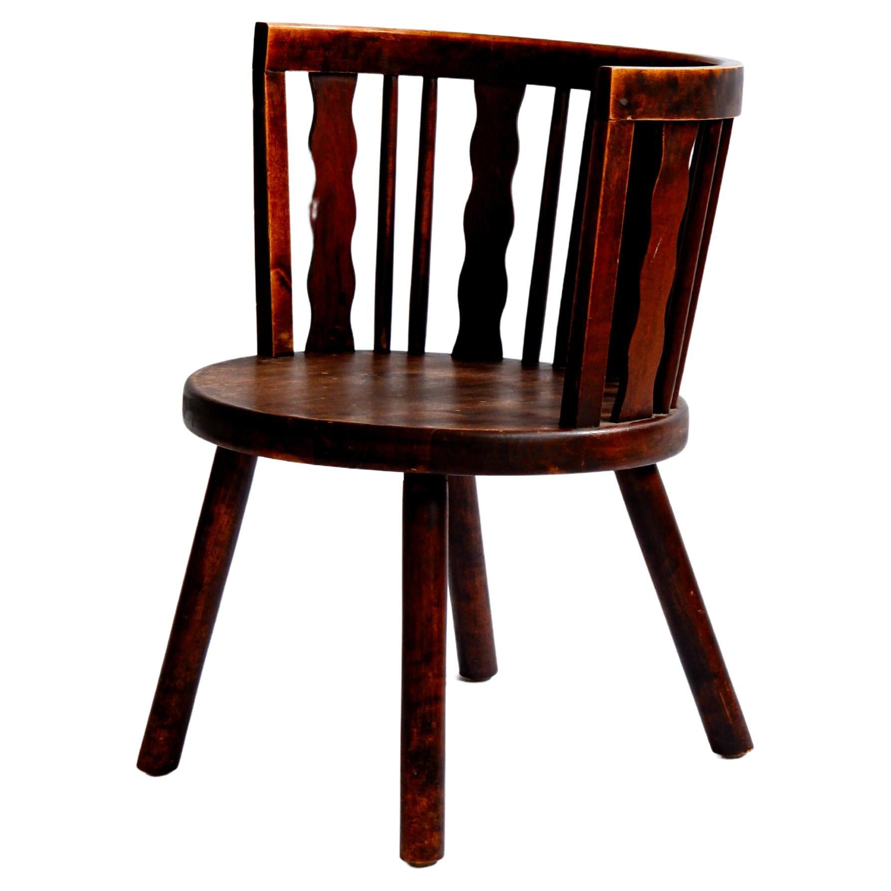 Steneby hemslöjd, armchair is solid pine, Sweden, circa 1930
