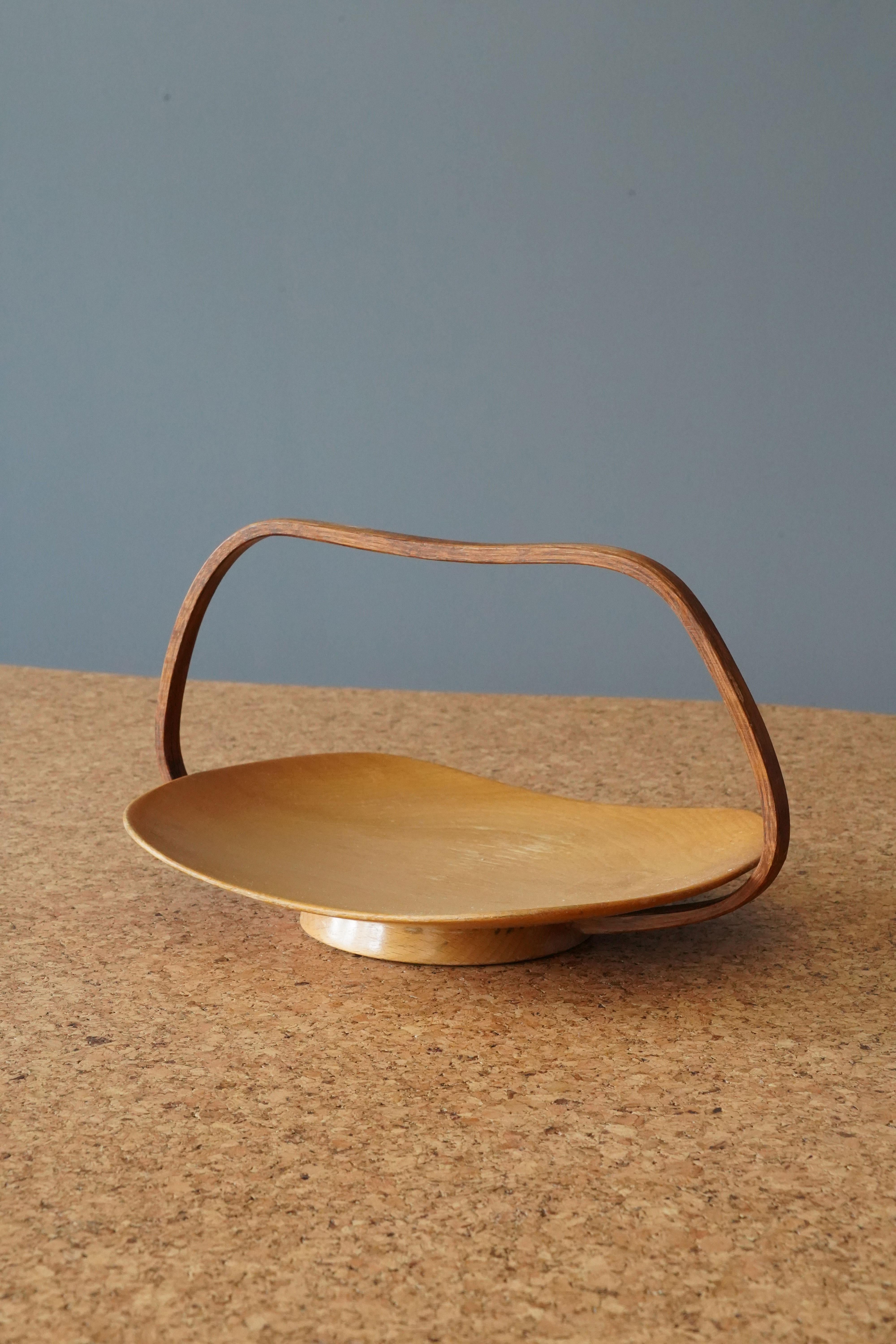 A modernist serving tray. Designed and produced by Steneby, Sweden, c. 1950s-1960s.