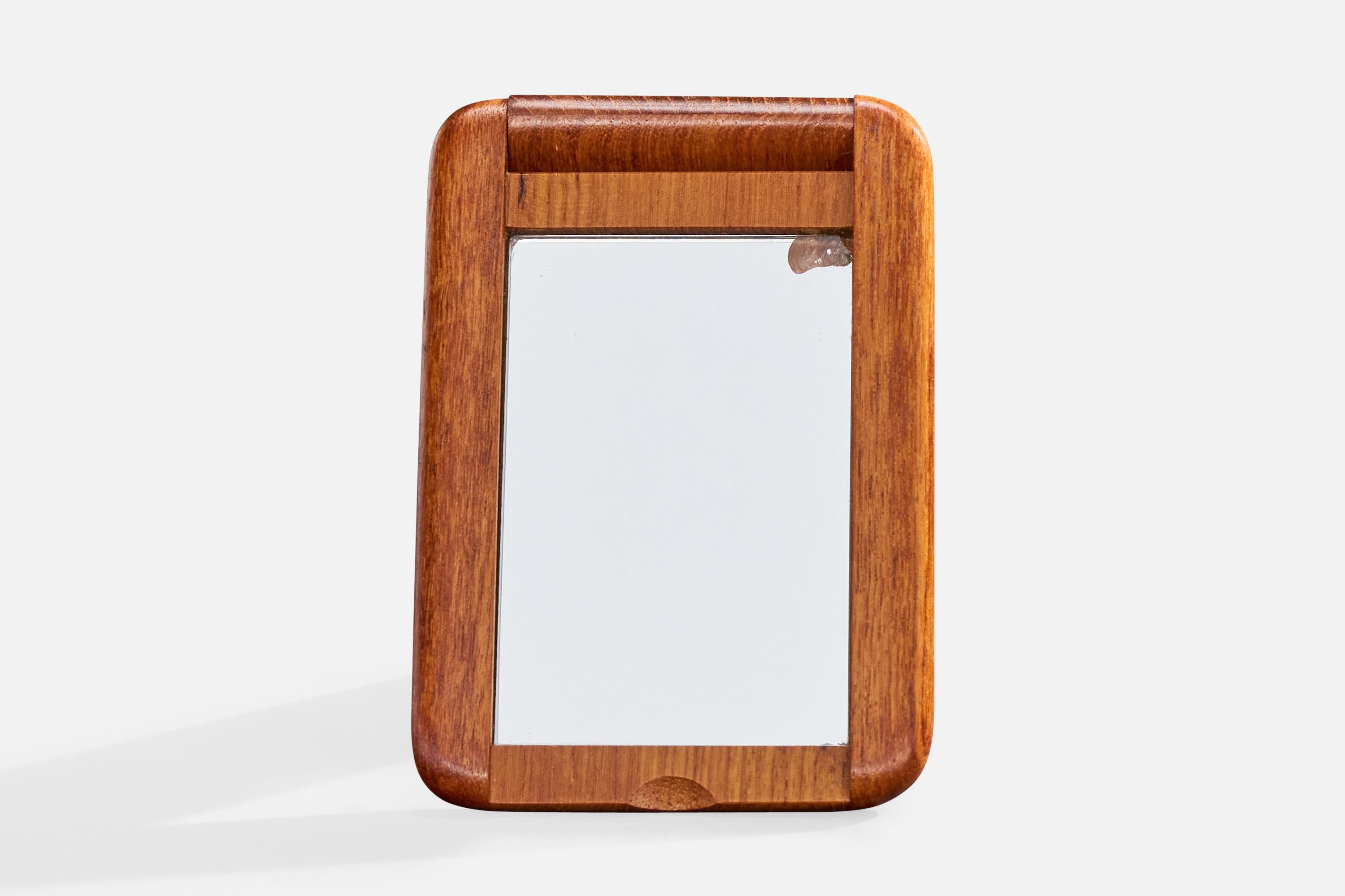 Mid-Century Modern Steneby, miroir de table, Wood, Suède, années 1950 en vente