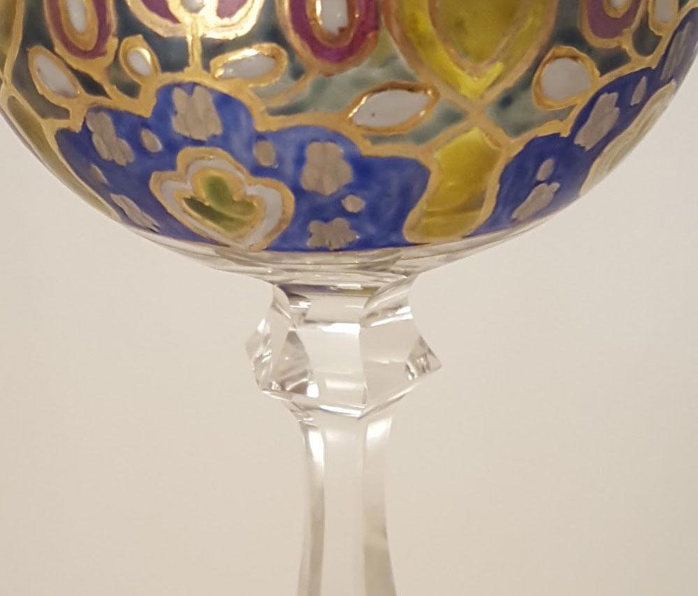 20th Century Stengelglas „Jodhpur“, Josephinenhütte Fritz Heckert Petersdorf, um 1900 For Sale
