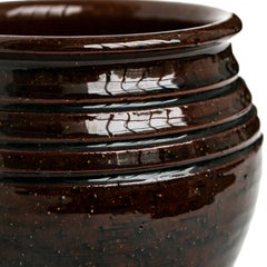 "Steninge Lergods" Glazed Ceramic Pot from Sweden Midcentury