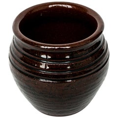 "Steninge Lergods" Glazed Ceramic Pot from Sweden Midcentury