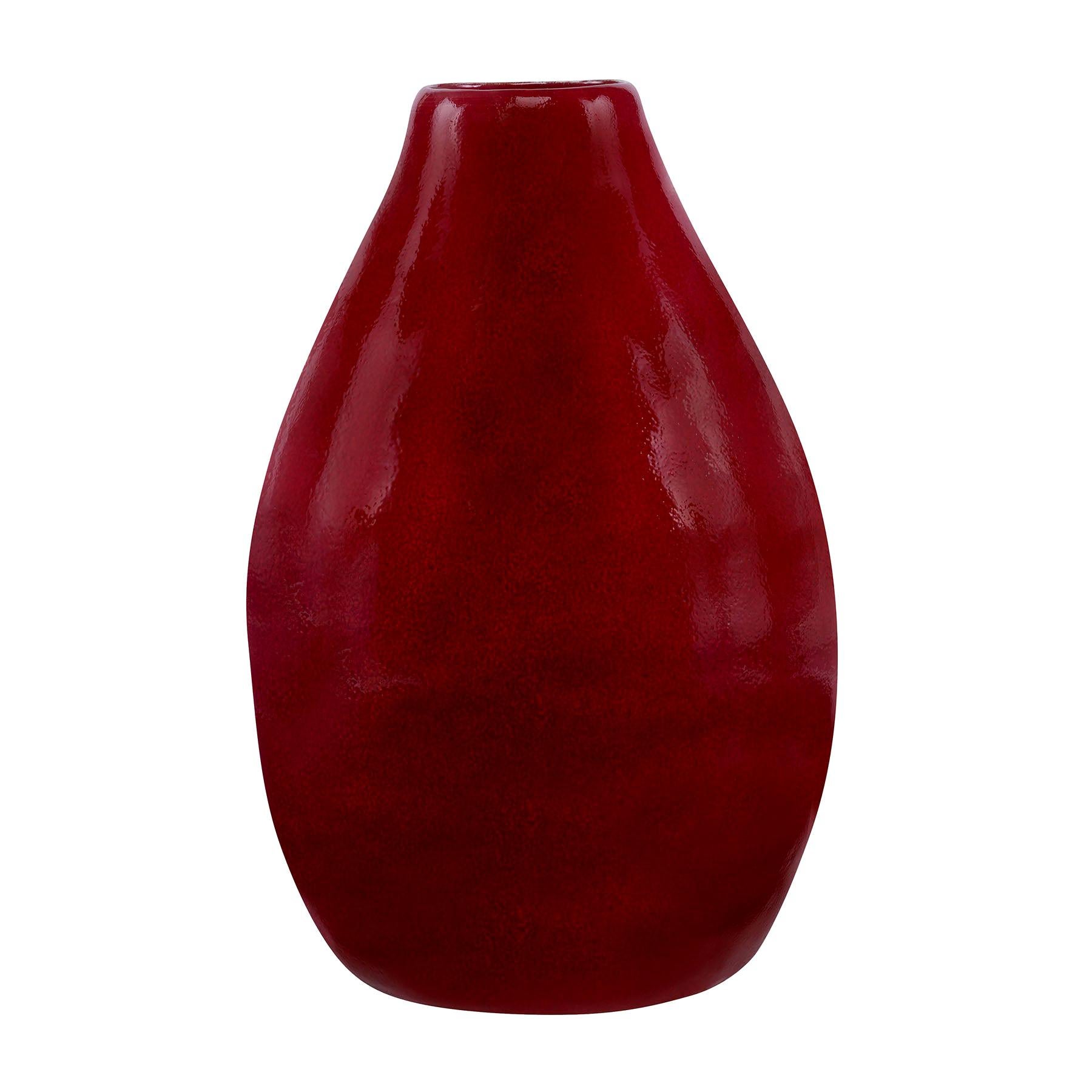 Stennis Vase in Red Ceramic by CuratedKravet