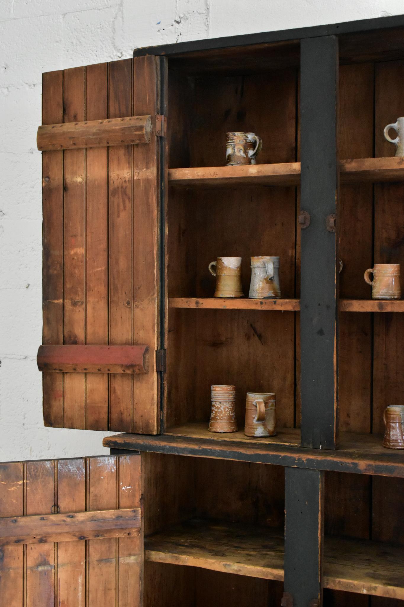 19th Century Step Back Cupboard For Sale