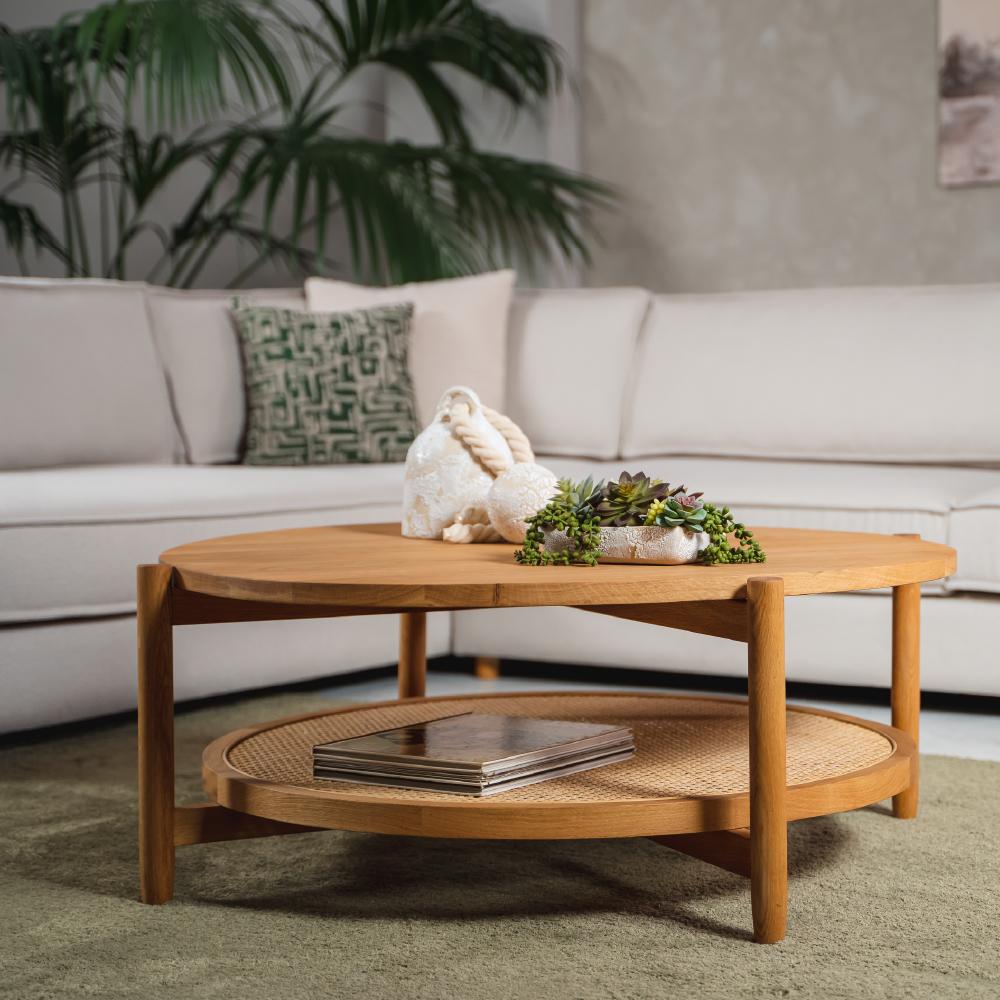 Scandinavian Modern Step Coffee Table R108- Solid Oak Wood For Sale
