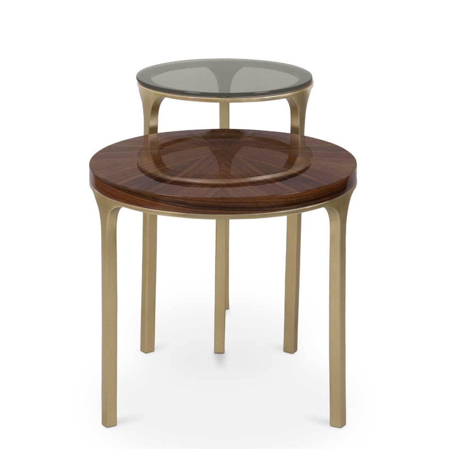 Portuguese Step Set of 2 Side Table For Sale