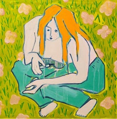 „In the Clearing“ Leinwand, Öl, 60x60cm