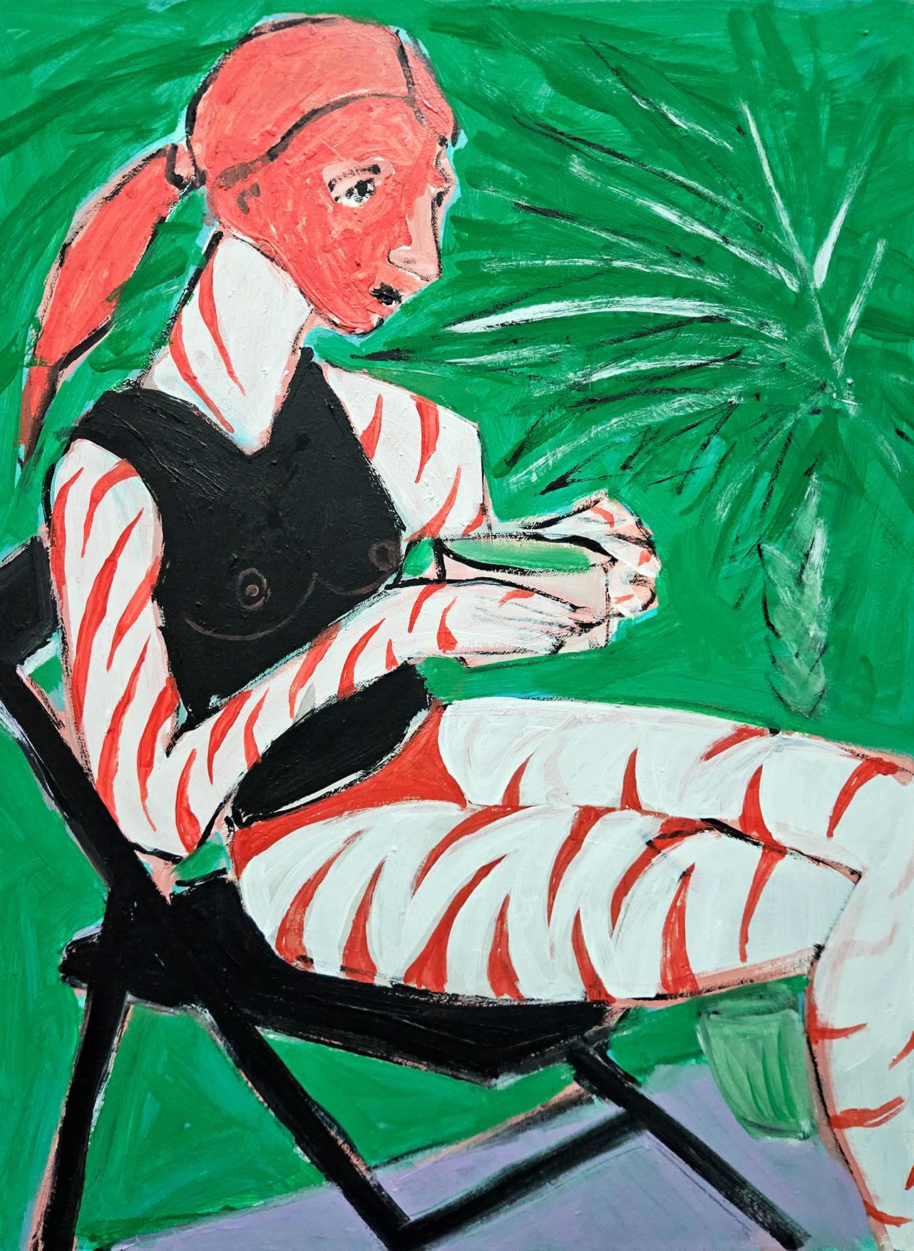 "wild", 80 x 60 cm, acrylic on canvas – Painting von Stepan Lysenko