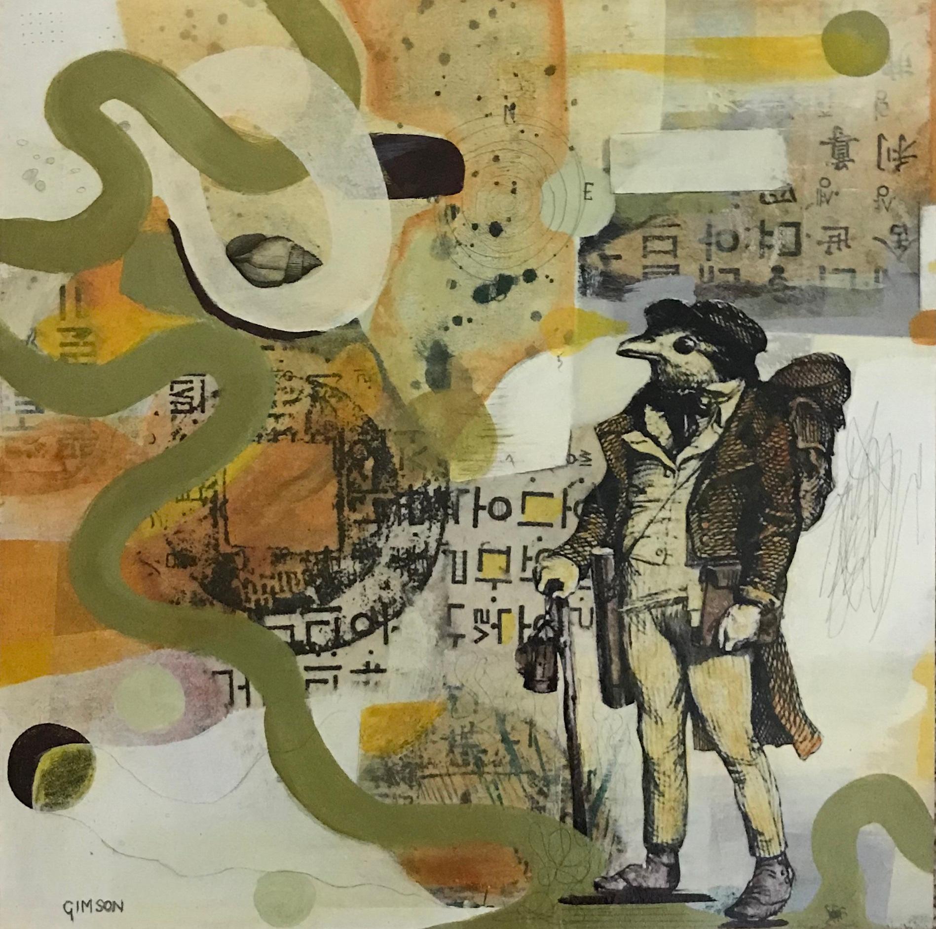 Gulliver's Travels, Original Painting - Mixed Media Art by Steph Gimson