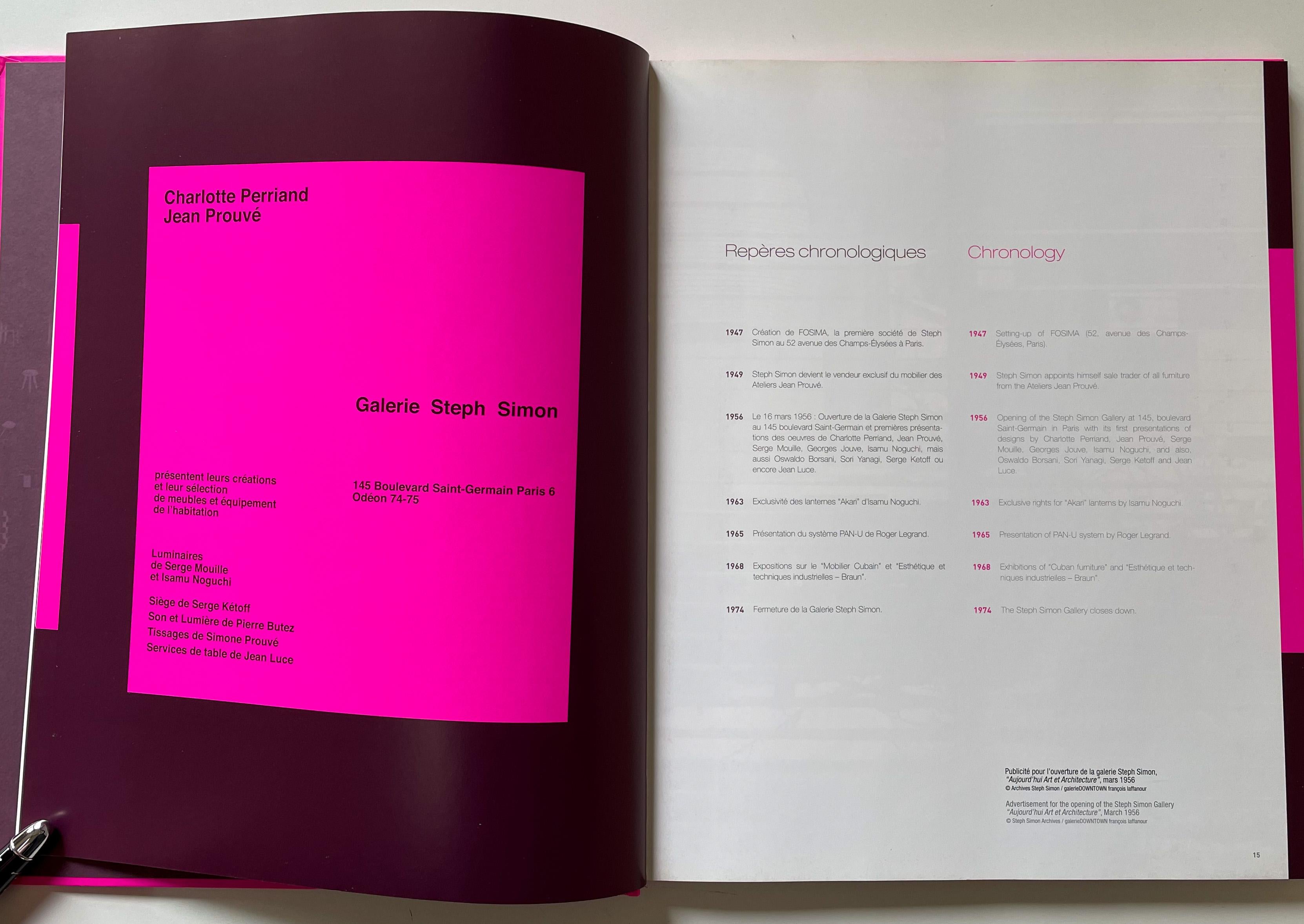 【重要】Steph Simon ステフシモン 洋書 JEAN PROUVE STEPH SIMON:RETROSPECTIVE 1956-1974, GALERIE DOWNTOWN, PARIS