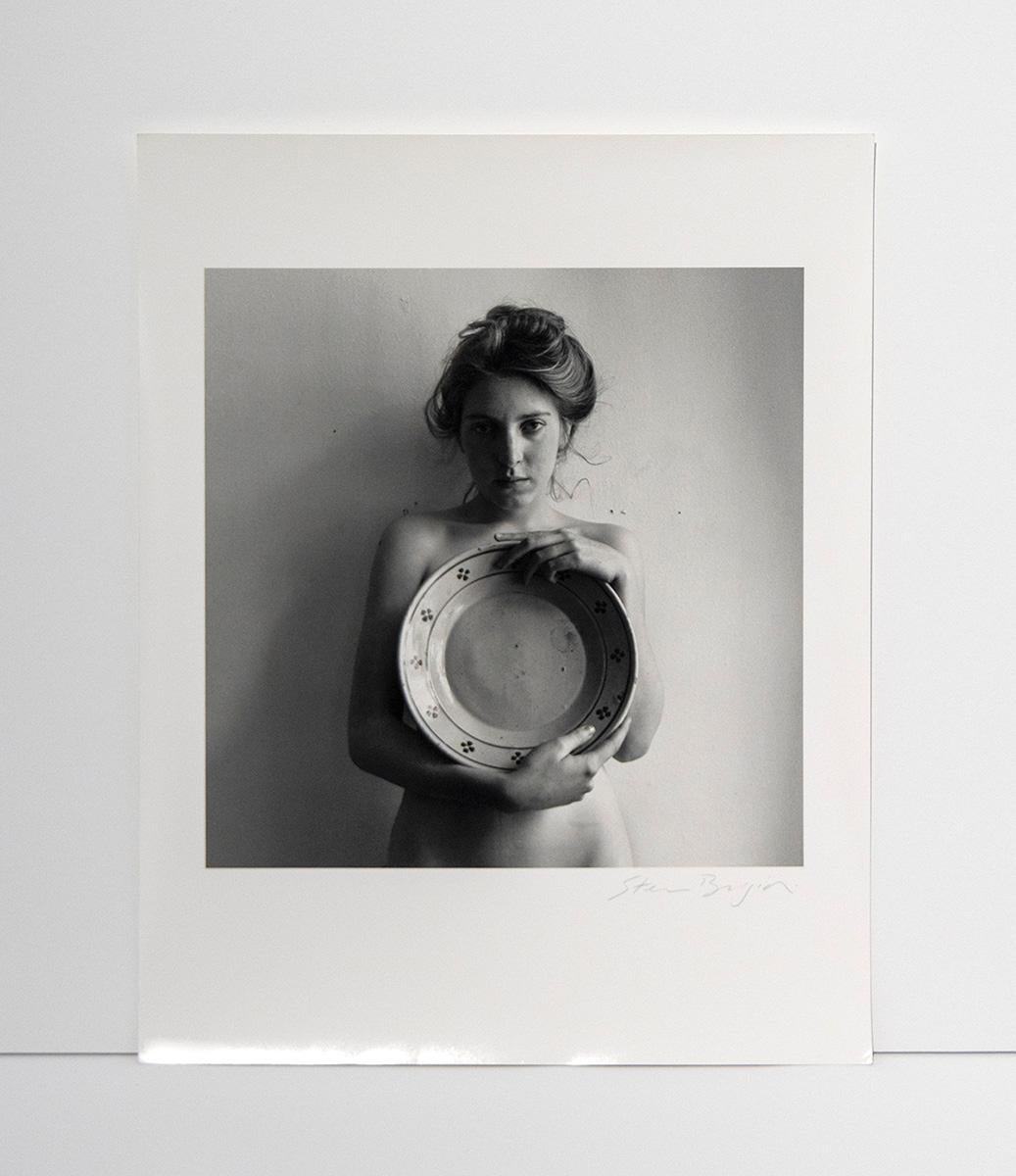 Woman with Large Plate (Francesca Woodman), Via dei Coronari - Photograph by Stephan Brigidi