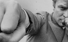 Michael Caine Punch - Oversize 20th century black and white photography