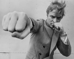 Michael Caine Punch - Oversize 20th century black and white photography
