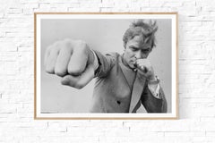 'Michael Caine Throwing a Punch' Archival Photograph by Getty, 20x24