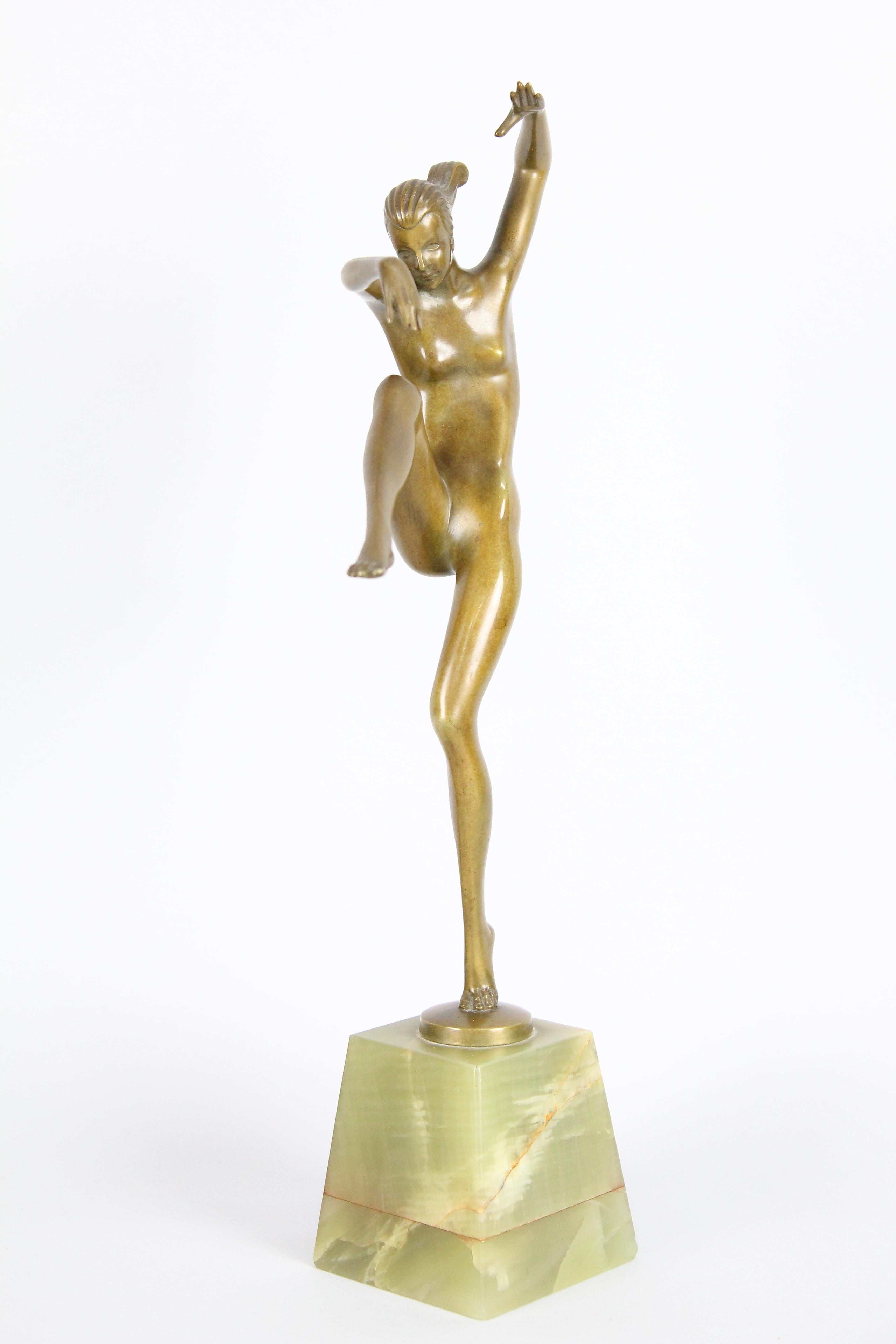 Stephan Dakon Art Deco Bronze Sculpture, 1920s-1930s. 4