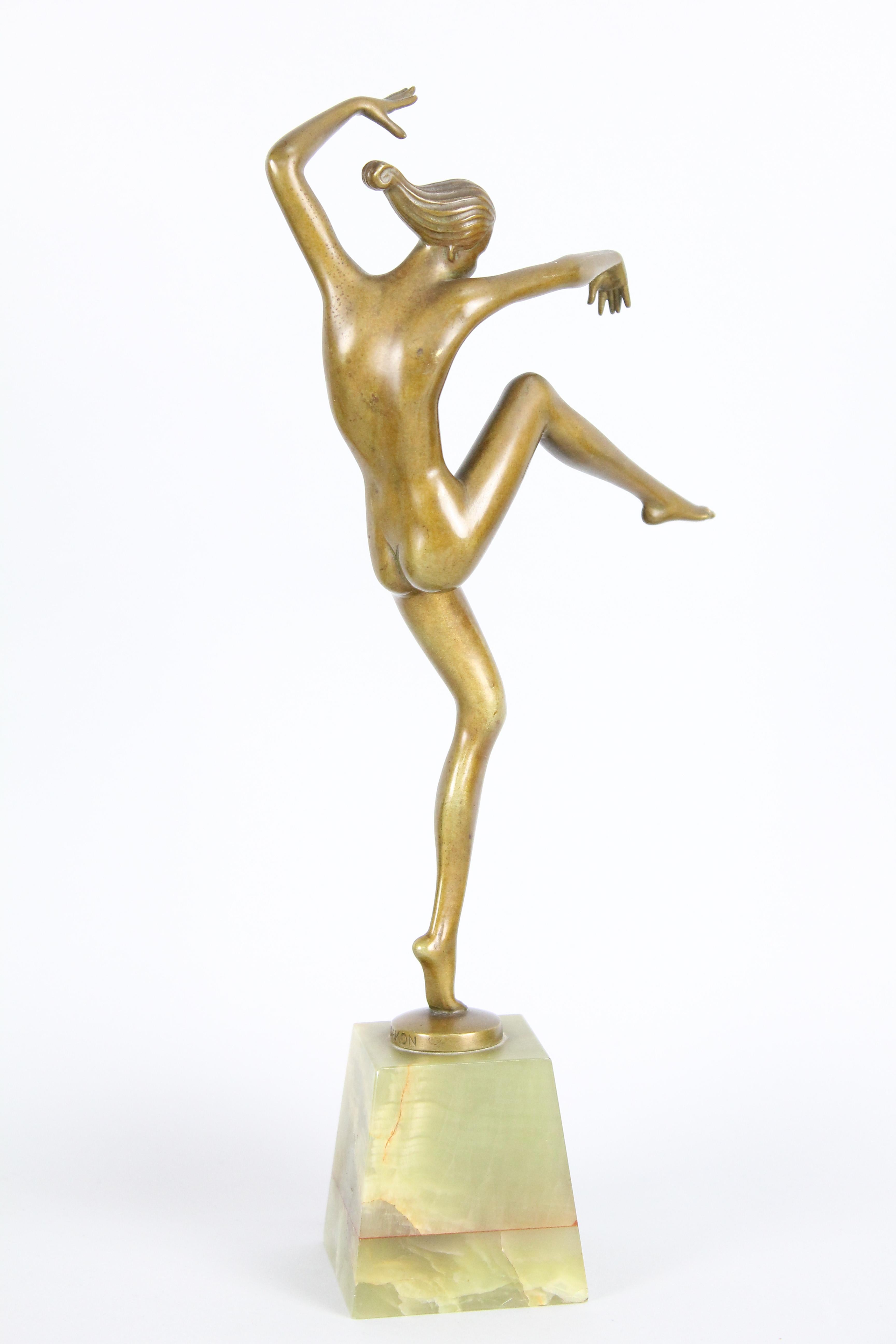 Early 20th Century Stephan Dakon Art Deco Bronze Sculpture, 1920s-1930s.