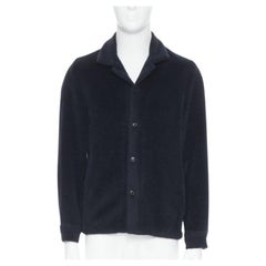 STEPHAN SCHNEIDER chemise à col cranté en laine d'alpaga noire 3 M