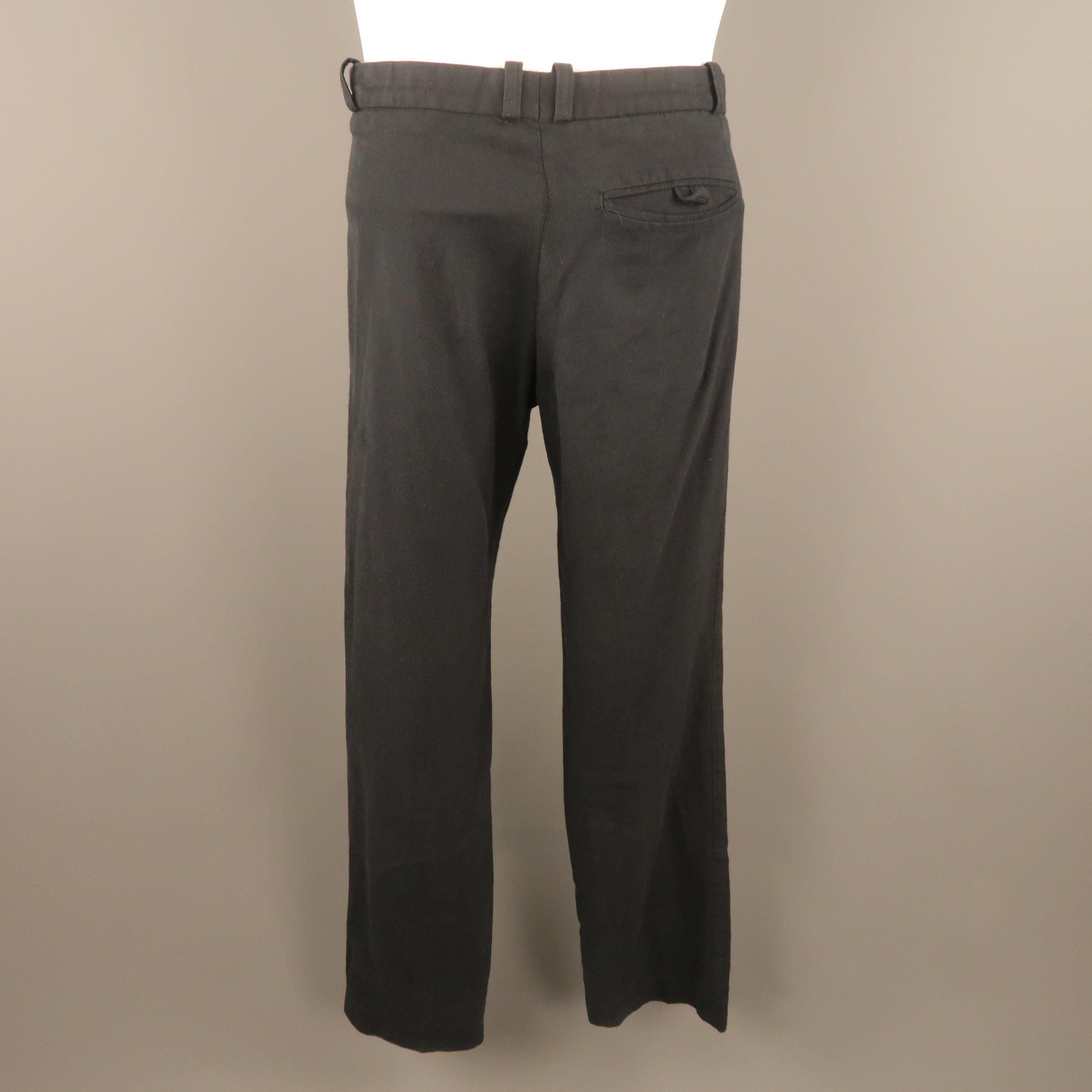 Men's STEPHAN SCHNEIDER Size 30 Navy Cotton Canvas Zip Fly Casual Pants