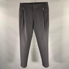 STEPHAN SCHNEIDER Size M Black Wool Cotton Pleated Casual Pants