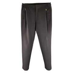 STEPHAN SCHNEIDER Size M Black Wool Cotton Pleated Casual Pants