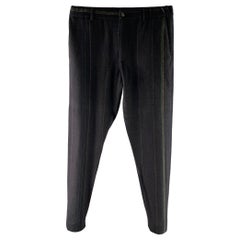 STEPHAN SCHNEIDER Size M Navy Striped Wool Elastic Casual Pants