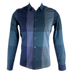 STEPHAN SCHNEIDER Size S Blue Checkered Cotton Button Up Long Sleeve Shirt