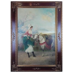 Stephan Sedlacek "Do You Love me" Portrait Painting in Oil on Canvas Framed