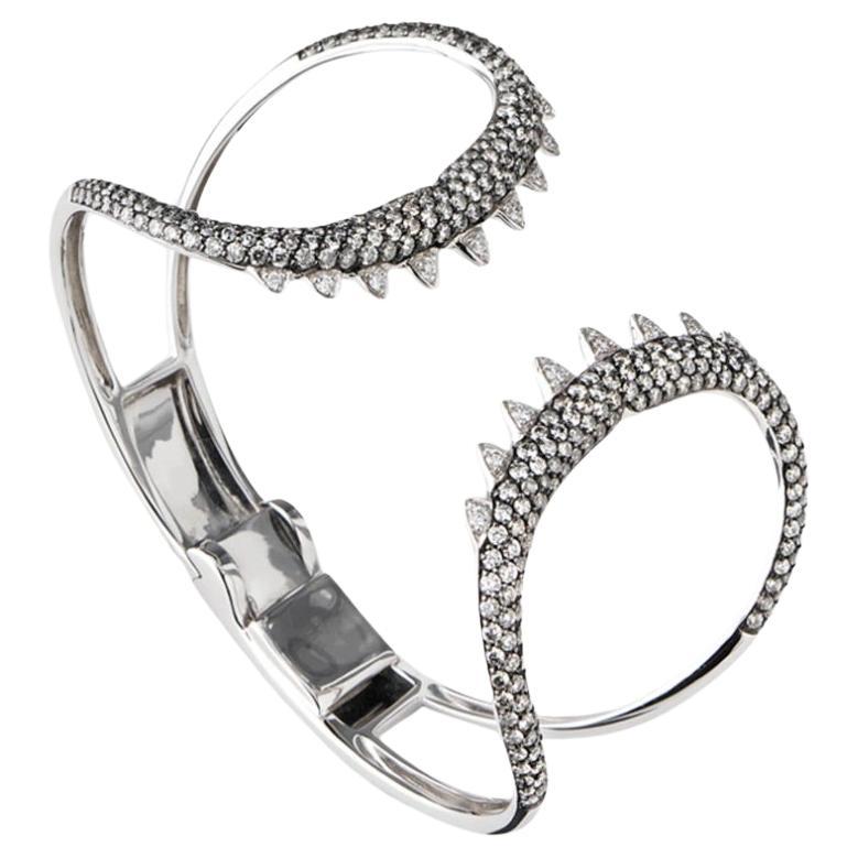 Stephan Webster, Diamond "Shark Jaws" Cuff Bracelet