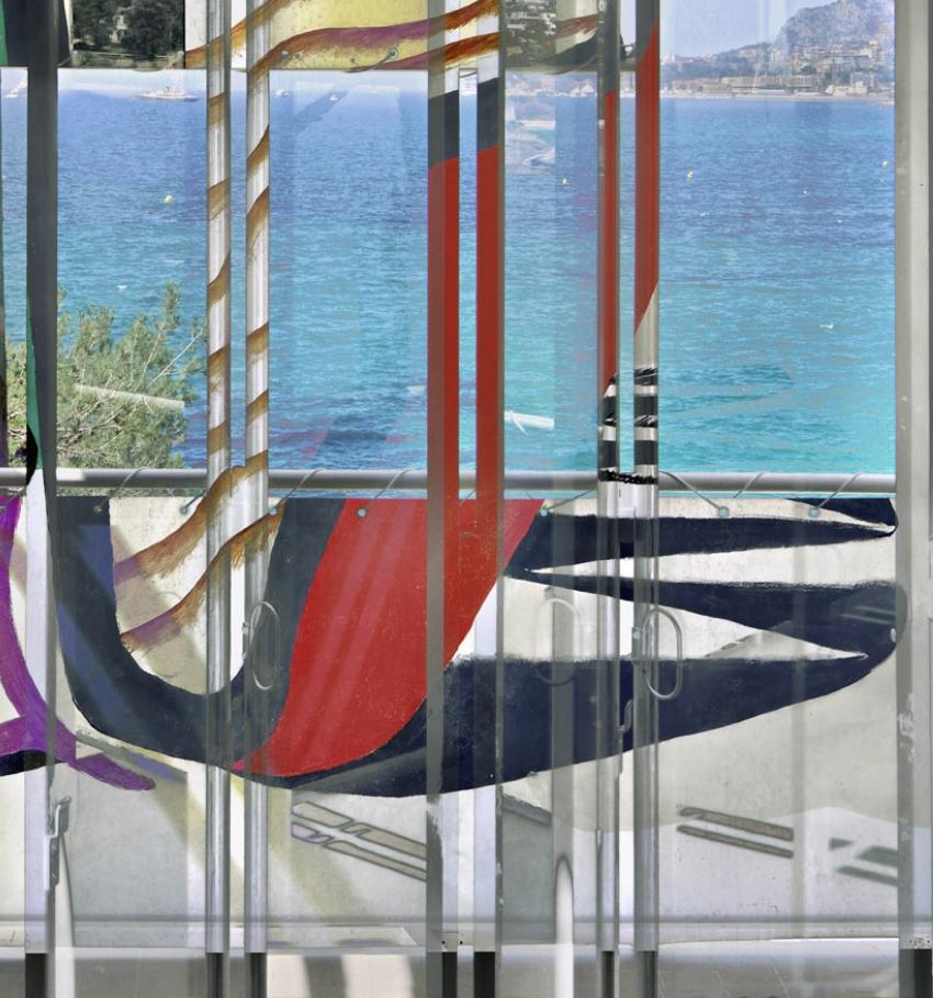E1027/123 - VILLA Eileen Gray - Photo n°23 - Gris Color Photograph par Stéphane Couturier