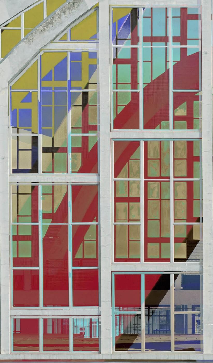 Reims - Halles du Boulingrin - Aus der Sicht von Knoebel #1 - Architektur (Zeitgenössisch), Photograph, von Stéphane Couturier