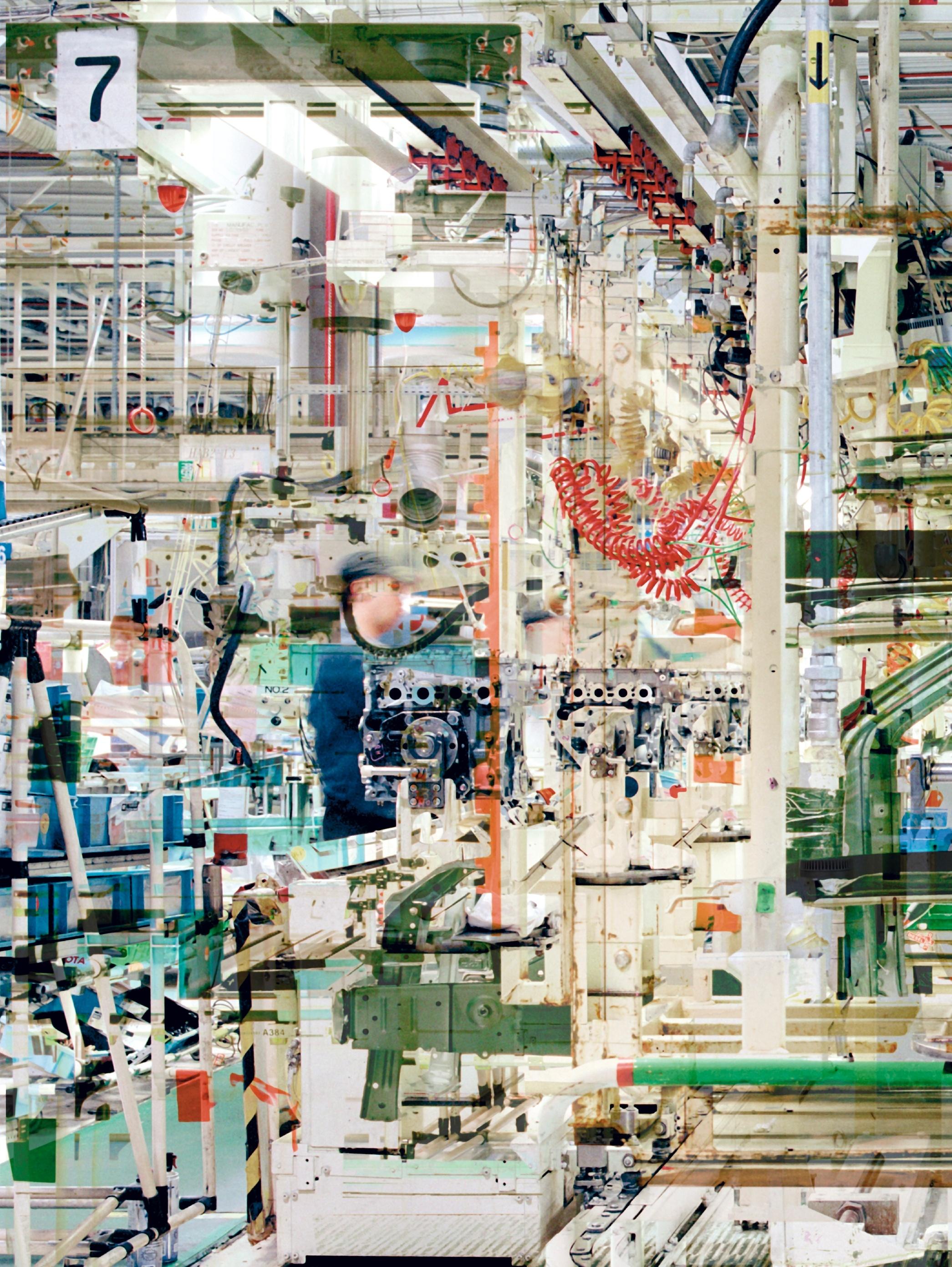 SStéphane COUTURIER (*1957, France)
Usine Toyota n°1 (Valenciennes), 2005
C-Print with Diasec Face in Artist's Frame
Sheet 182 x 240.5 cm (71 5/8 x 94 5/8 in.)
Frame 189 x 247.5 cm (74 3/8 x 97 1/2 in.)
Edition of 5; Ed. no. 2/5
Framed

Born in 1957