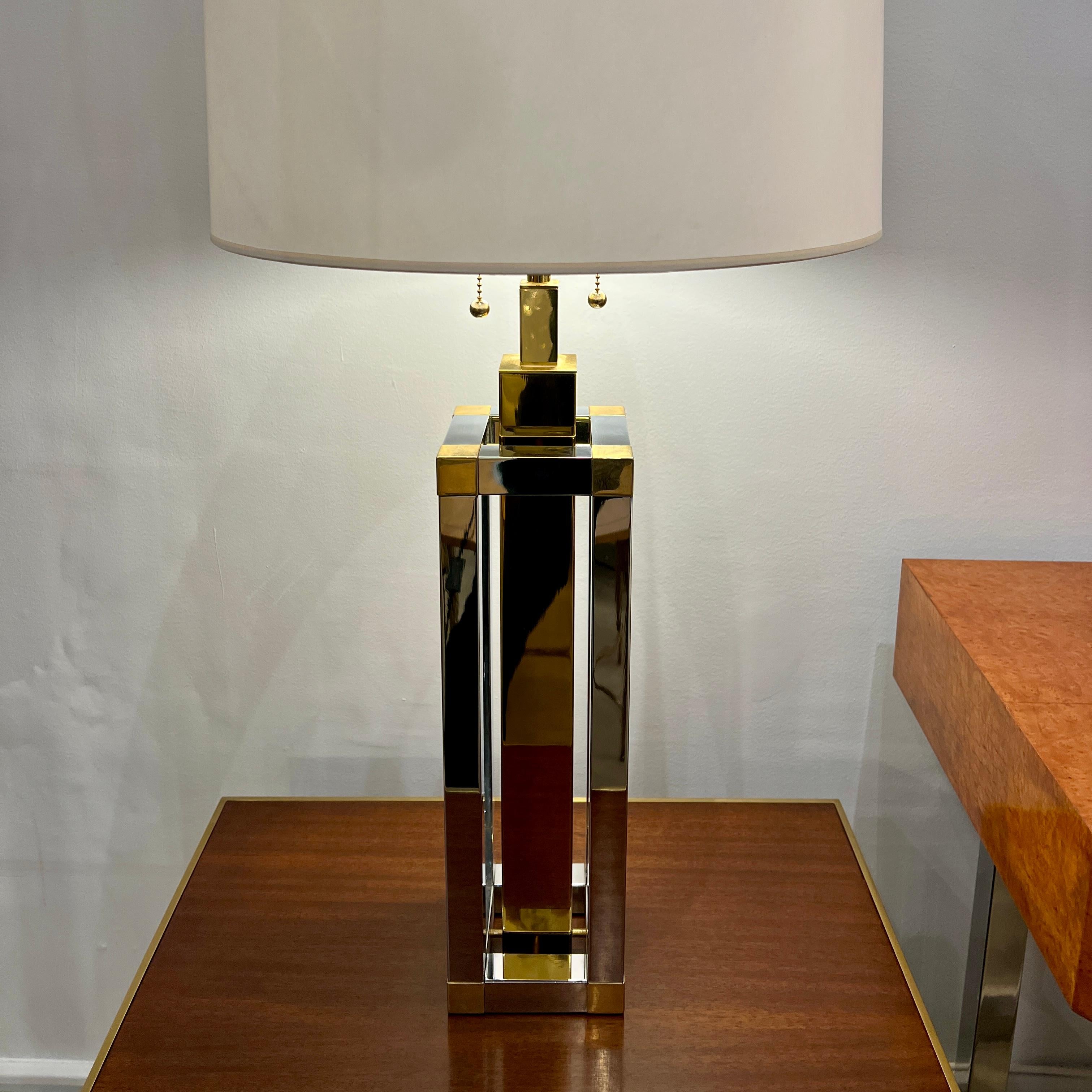 Stephane Davits Modernist Table Lamp In Good Condition For Sale In New York, NY