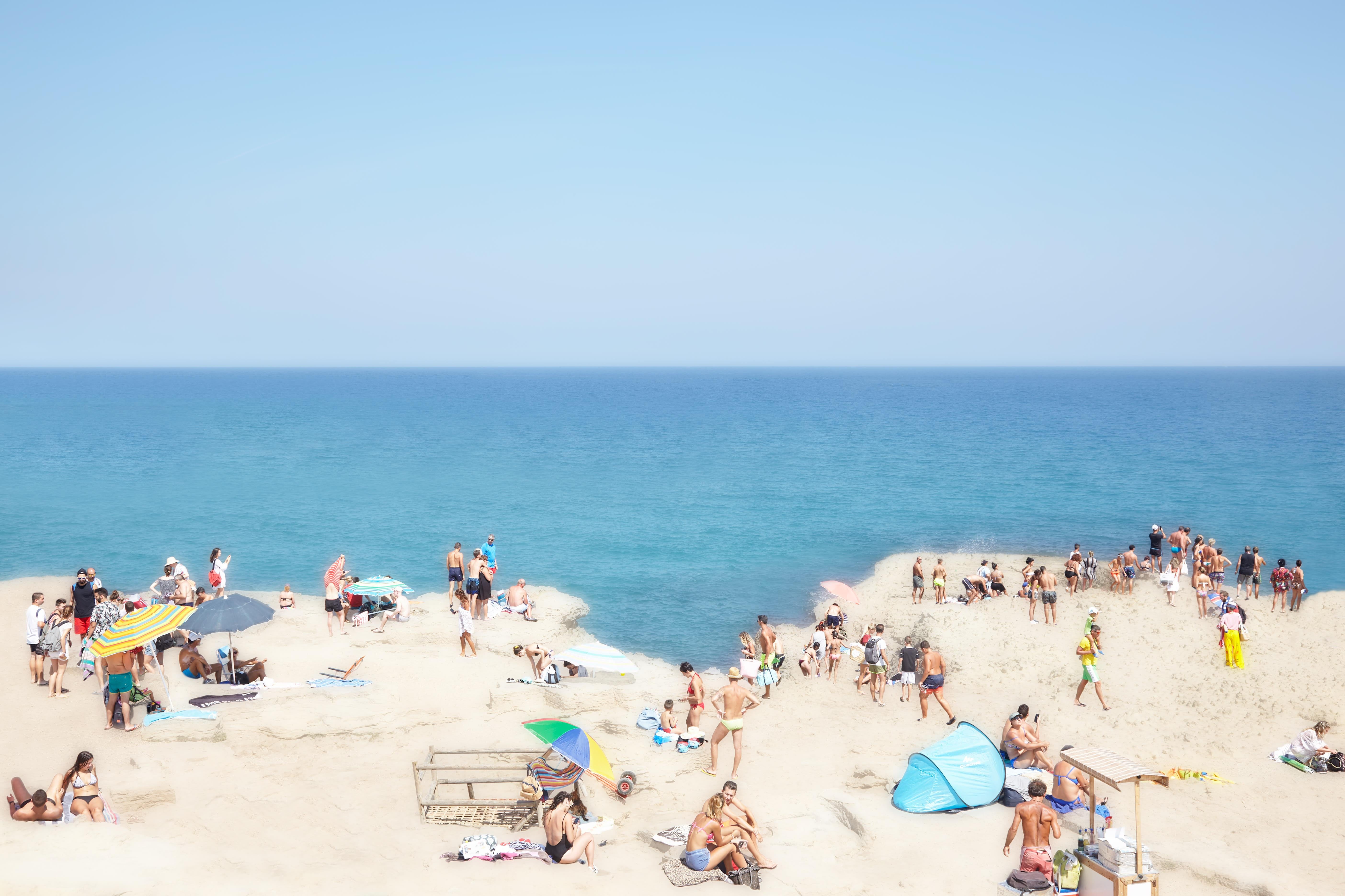 Stephane Dessaint Landscape Photograph - Stone Beach, Puglia