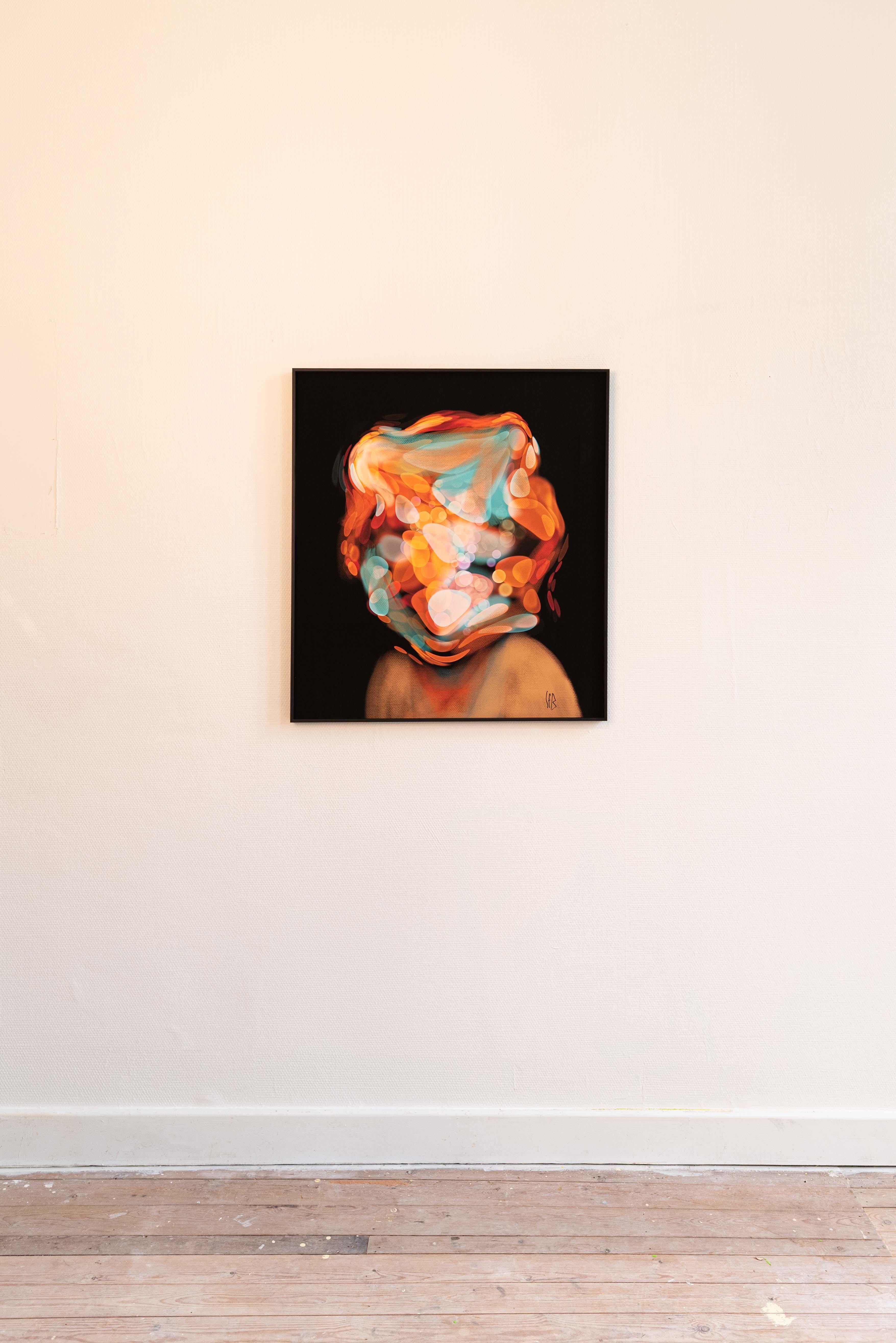 Mère inconnue 2 (= mère inconnue, peinture abstraite) - Moderne Mixed Media Art par STEPHANE FRANCK BERTHELOT 