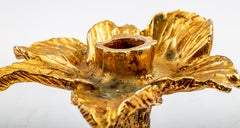 Paire de bougeoirs à fleurs Stephane Galerneau