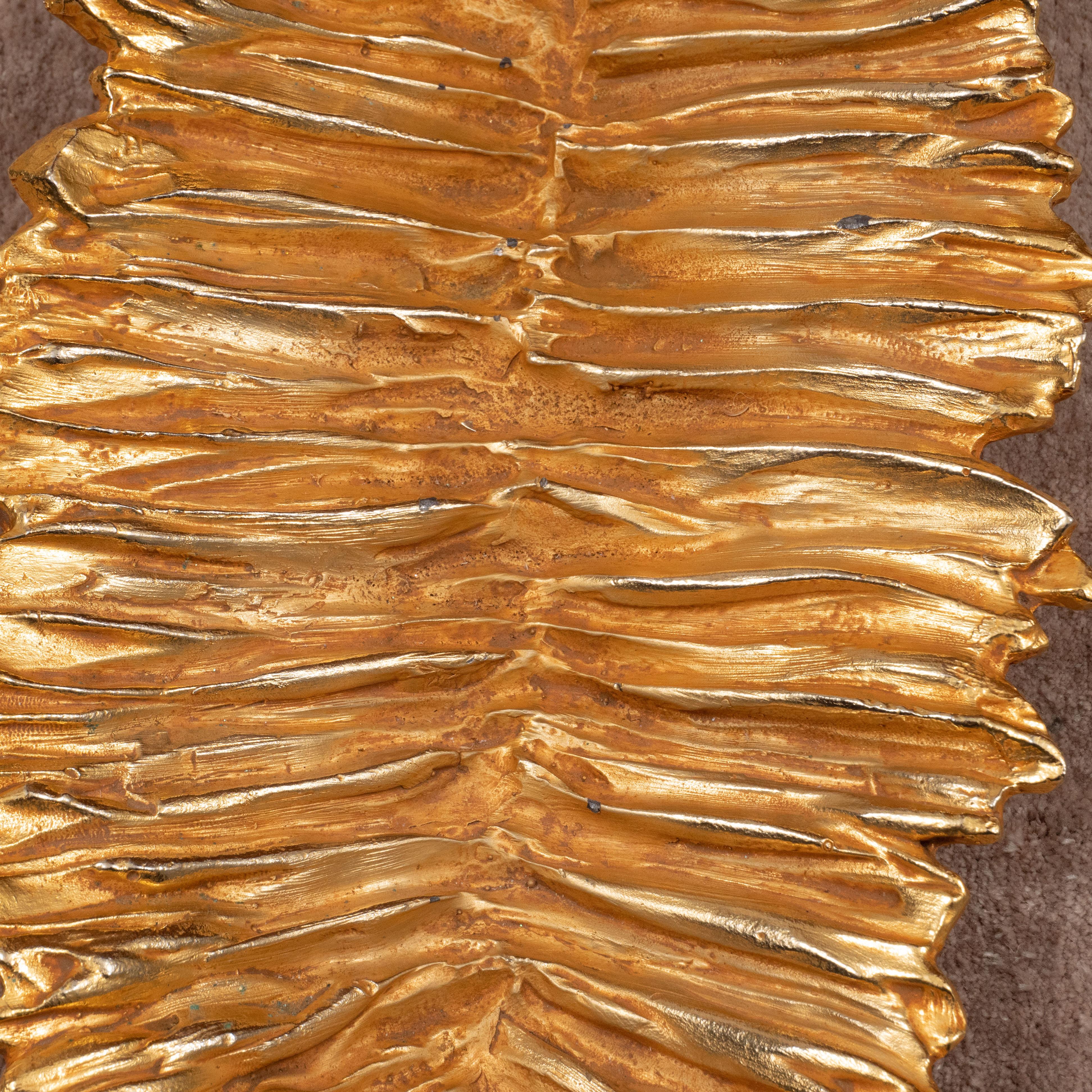Stephane Galerneau Gilt Leaf-shaped Decorative Dish 4