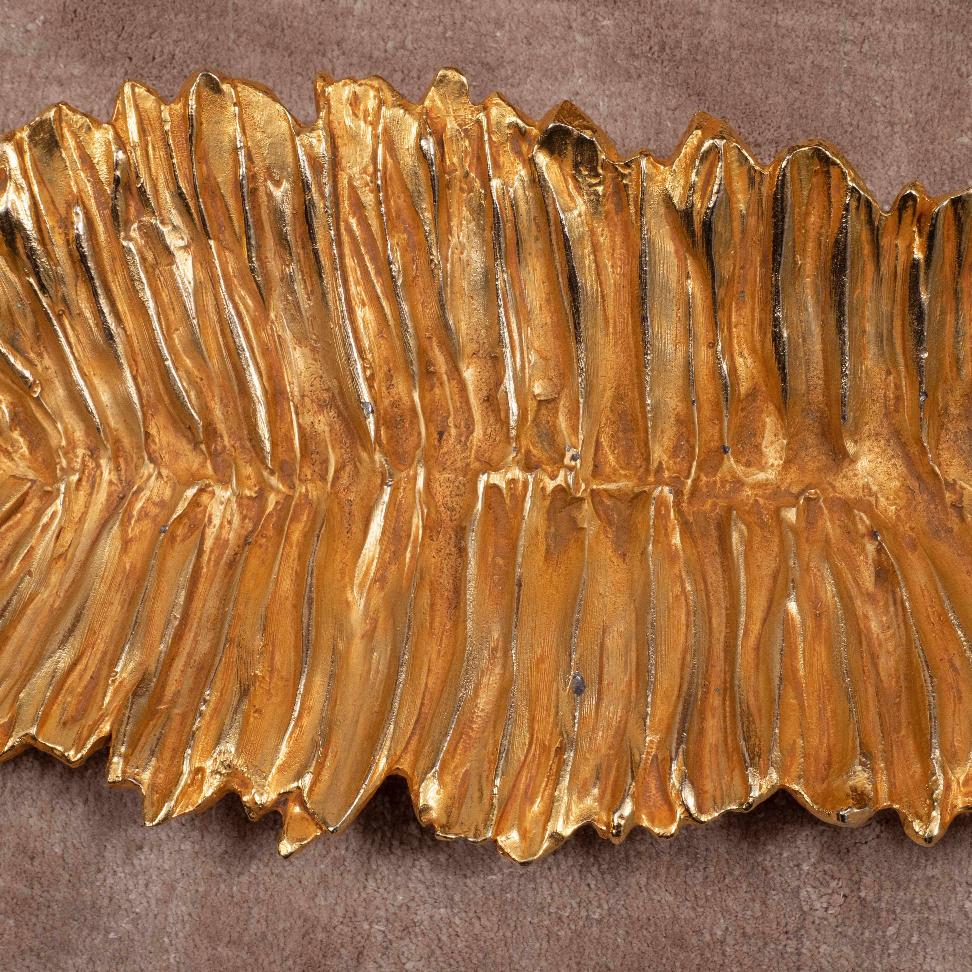 Stephane Galerneau Gilt Leaf-shaped Decorative Dish 9