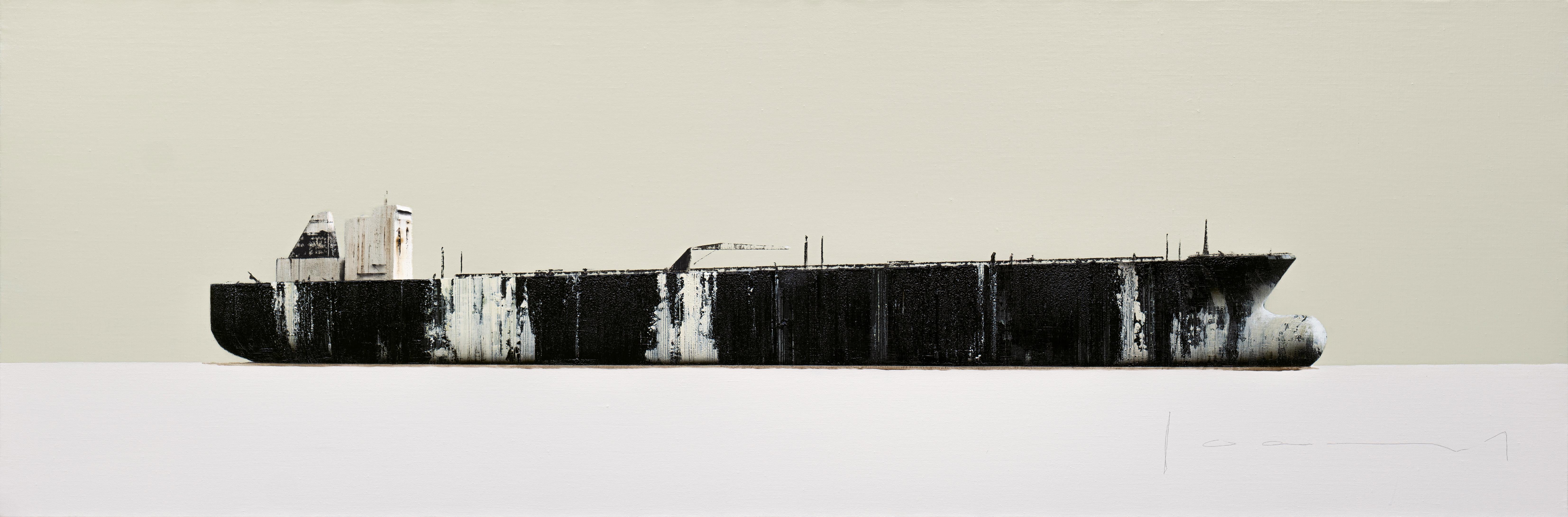 Autocisterna nera - Painting di Stephane Joannes