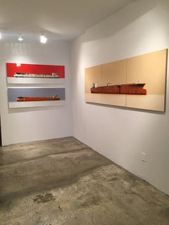 Tanker 38, oil paint, glycerin and asphalt on linen